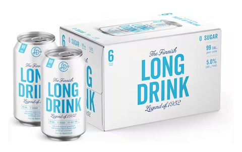 Long Drink Co. The Finnish Long Drink Zero Sugar Cocktail 6-Pack Can