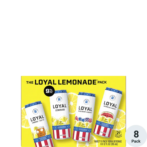 Loyal Nine Lemonade Cocktail Variety 8-Pack Can 355ml