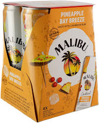 Malibu Pineapple Bay Breeze Cocktail 4-Pack