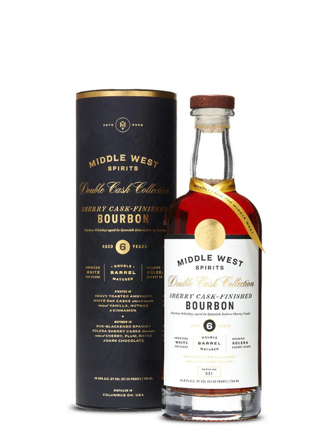 Middle West Spirits Double Cask Collection Sherry Cask Finished 6 Year Old Bourbon Whiskey 750ml