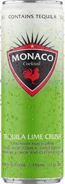 Monaco Tequila Lime Crush Cocktail 355ml