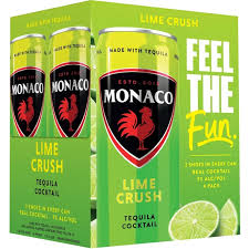 Monaco Tequila Lime Crush Cocktail 4-Pack