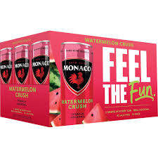 Monaco Watermelon Crush Cocktail 12-Pack 355ml