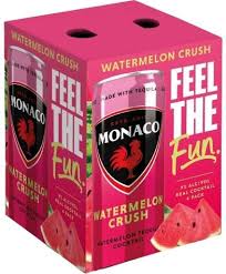 Monaco Watermelon Crush Cocktail 355ml 4-Pack