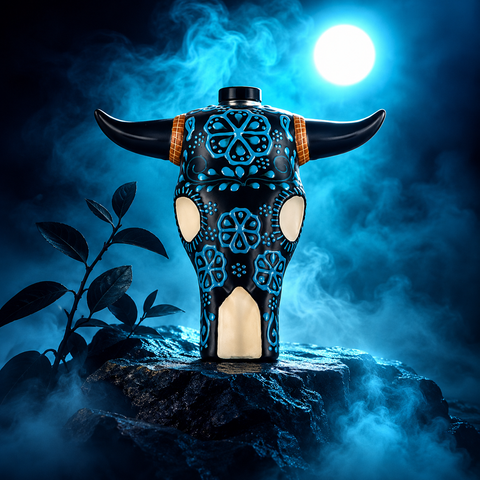 Azulejos Trophy Head Horns Reposado (Blue/Black) 750ml