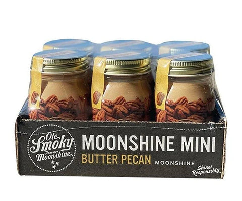 Ole Smoky Butter Pecan Moonshine 50ml Bottle 6-Pack