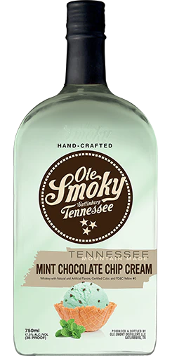 Ole Smoky Mint Chocolate Chip Cream Moonshine 750ml