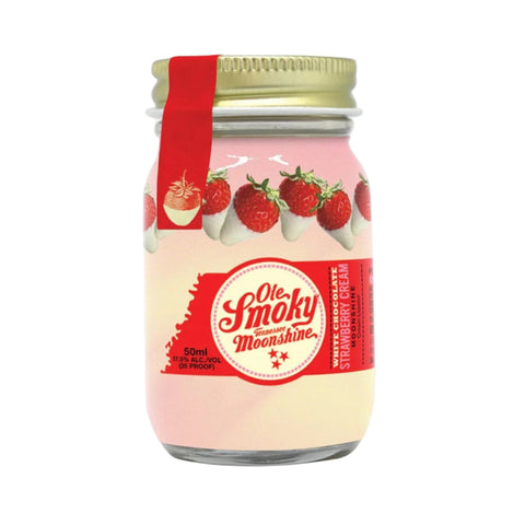 Ole Smoky White Chocolate Strawberry Cream Moonshine 50ml