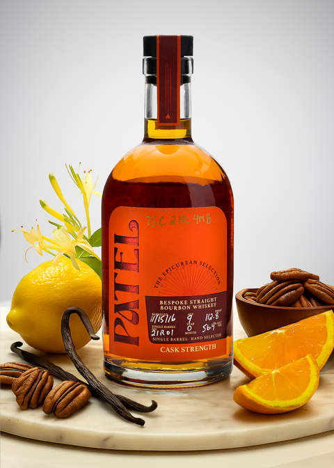 Patel Bespoke 9 Year Old Single Barrel Cask Strength Bourbon Whiskey 750ml