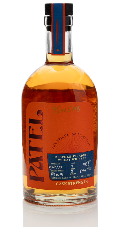 Patel Bespoke 7 Year Old Single Barrel Cask Strength Wheat Whiskey 750ml