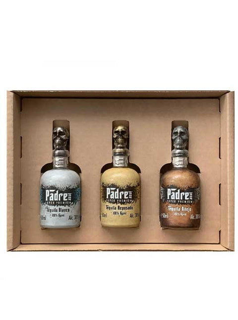 Padre Azul Super Premium Mini Trio Tequila Tasting Set 50ml 3-Pack