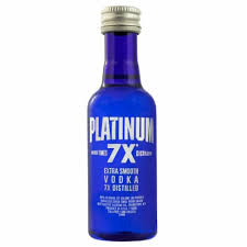 Platinum 7x Seven Times Distilled Vodka 50ml