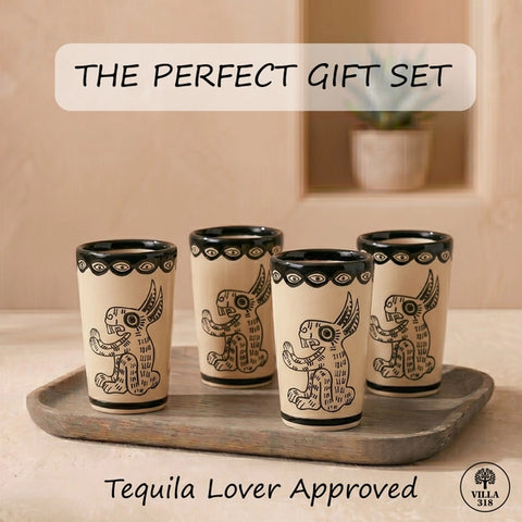 Rabbit Design Shot Glasses 2.5-Oz 4-Pack