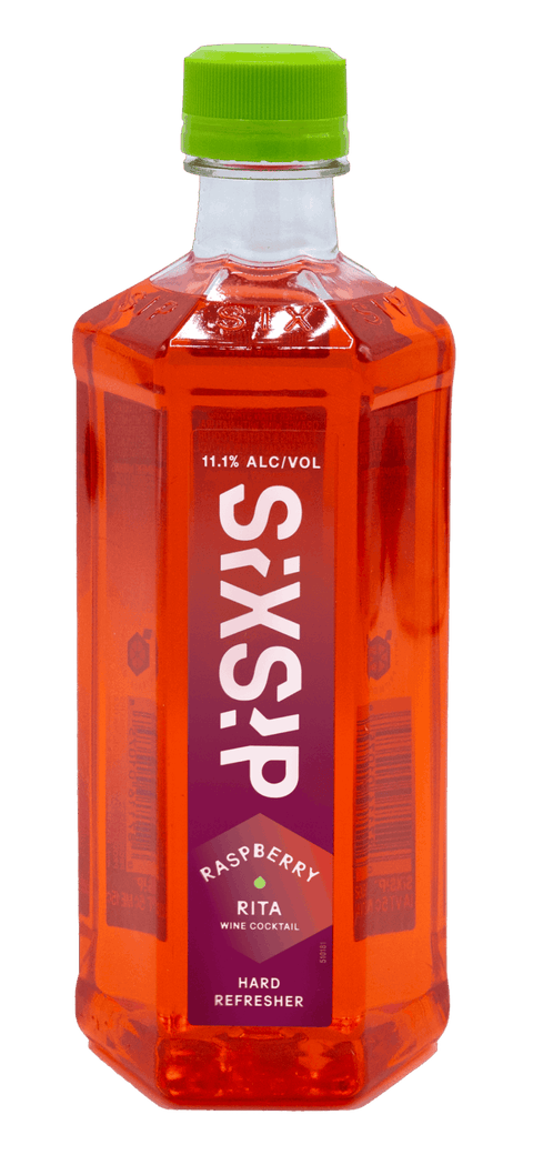 SixSip Raspberry Rita Hard Refresher 500ml