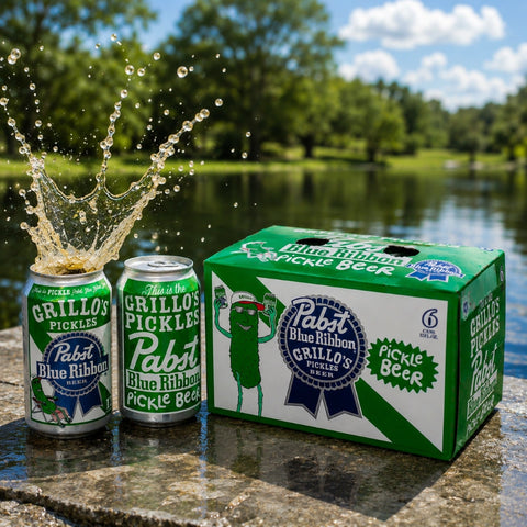 Pabst Blue Ribbon Grillo's Pickle Beer 12-Oz Can 6-Pack