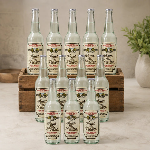 Agua de Piedra Non-Alcoholic Carbonated Mineral Water 22-Oz 12-Pack