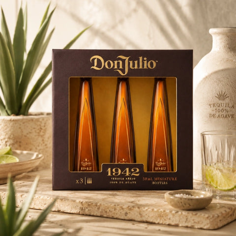 Don Julio 1942 Anejo Tequila 50ml Bottle 3-Pack
