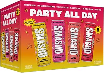 SMASHD Non-Alcoholic Party All Day Cocktail 12-Oz 8-Pack