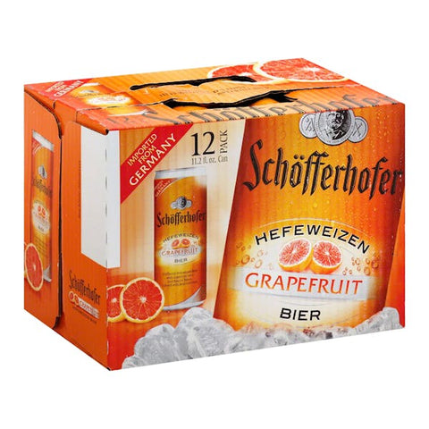 Schofferhofer Grapefruit Hefeweizen Beer 11.2-Oz Can 12-Pack