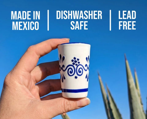 Shot Ceramic Glasses 2.5-Oz