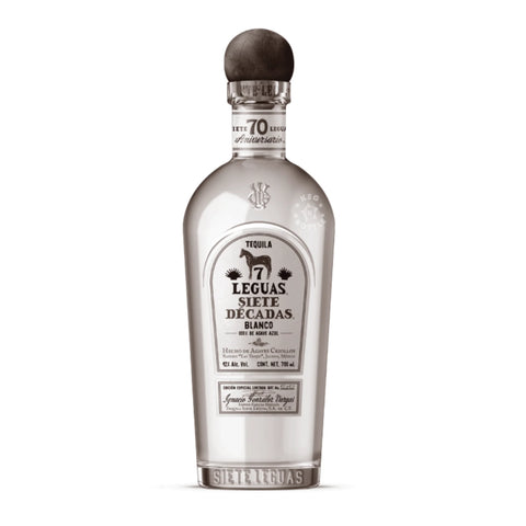 Siete 7 Leguas Siete Decadas Blanco Tequila 750ml