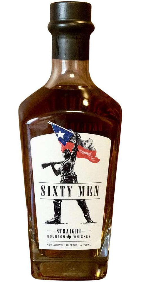 Sixty Men Straight Bourbon Whiskey 750ml
