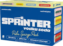 Sprinter Palm Springs Vodka Soda Variety 355ml Can 8-Pack
