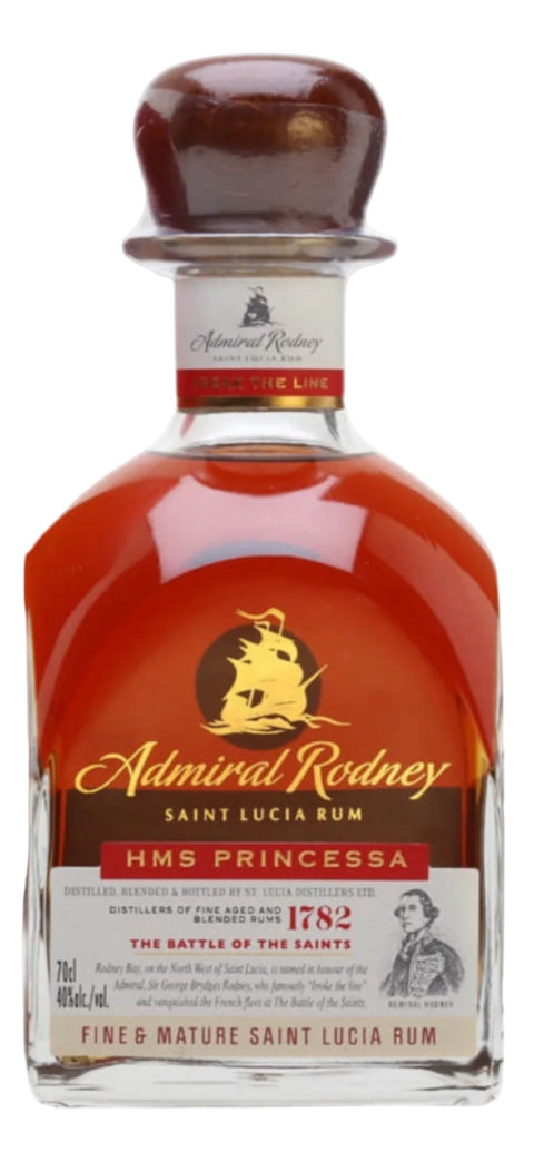 St. Lucia Admiral Rodney HMS Princessa Rum 750ml