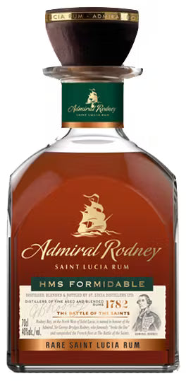 St. Lucia Distillers Admiral Rodney HMS Fomidable Rum 750ml