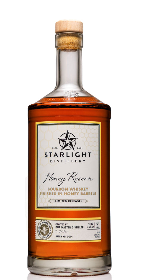 Starlight Distillery Honey Reserve Barrel Finish Bourbon Whiskey 750ml