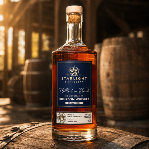 Starlight Distillery Bottled in Bond Straight Bourbon Whiskey 750ml
