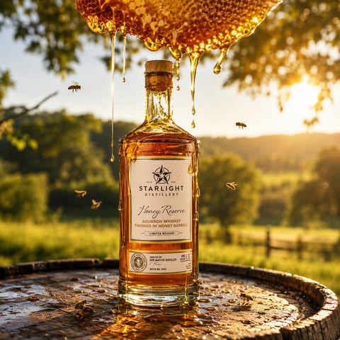 Starlight Distillery Honey Reserve Barrel Finish Bourbon Whiskey 750ml