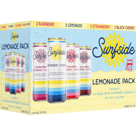 Stateside Surfside Lemonade Tea Plus Vodka Variety Starter Pack 8-Pack ...