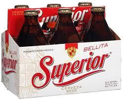 Superior Cerveza Bellita Mexican Lager Pilsner Beer 10.14-Oz Bottle 6-Pack