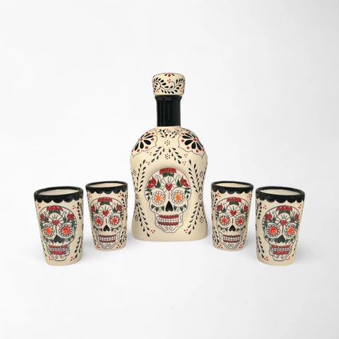 Tequila Catrina Decanter Set