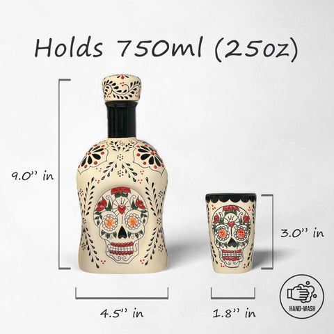 Tequila Catrina Decanter Set