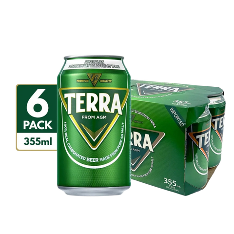 Terra Lager Beer 355ml Can 6-Pack