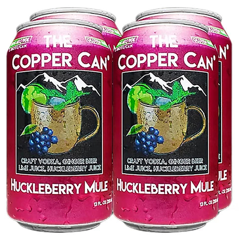 The Copper Can Huckleberry Mule Can 4-Pack