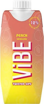 ViBE Twisted Sips Peach 500ml