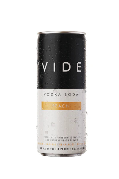 Vide Peach Vodka Soda Seltzer