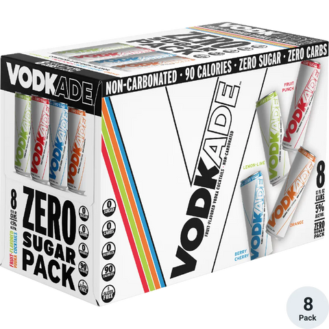 Vodkade Zero SUgar Variety Vodka Cocktail Can 8-Pack