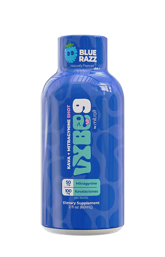 Vybe 9 Kratom Plus Kava Mitragynine Blue Razz 12-Pack