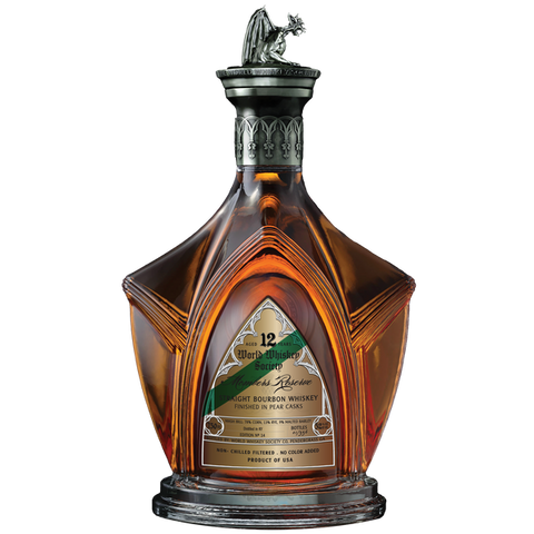 World Whiskey Society 12 Year Old Pear Brandy Casks Finished Kentucky Straight Bourbon Whiskey 750ml