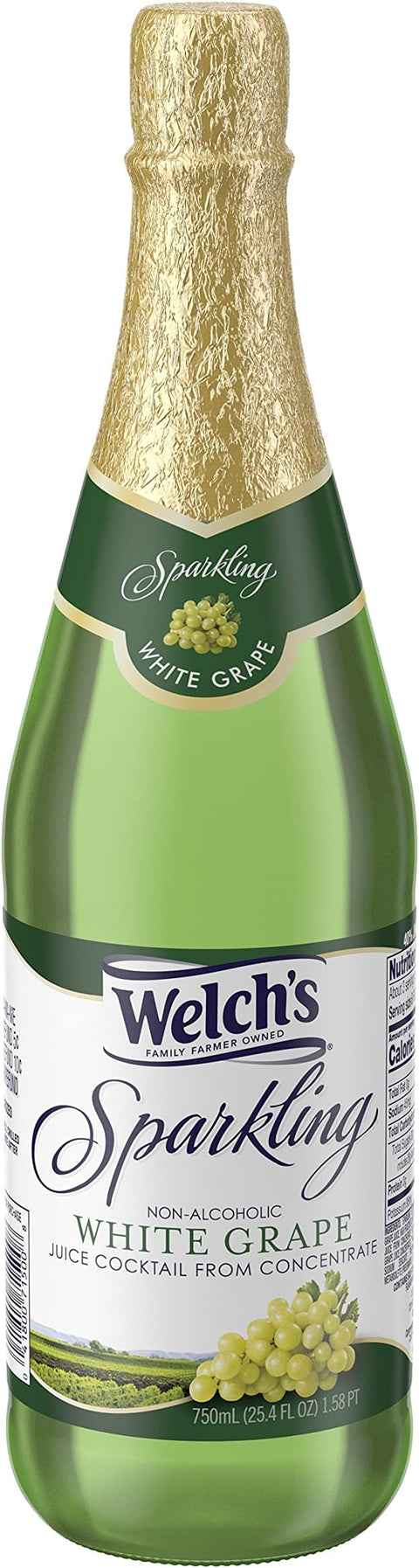 Welch's Non-Alcoholic Sparkling White Grape Cocktail Juice 750ml