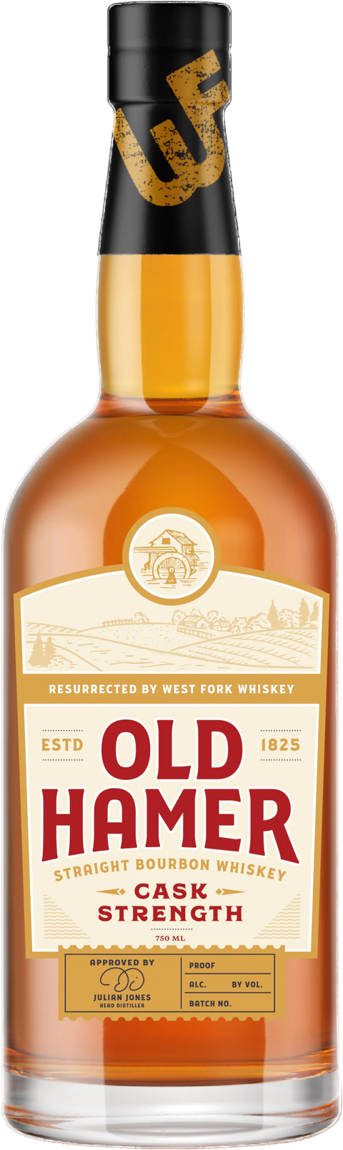 West Fork Whiskey Co. Old Hamer Cask Strength Straight Bourbon Whiskey 750ml