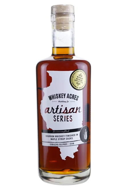 Whiskey Acres Artisan Series Maple Syrup Cask Finish Bourbon Whiskey 375ml