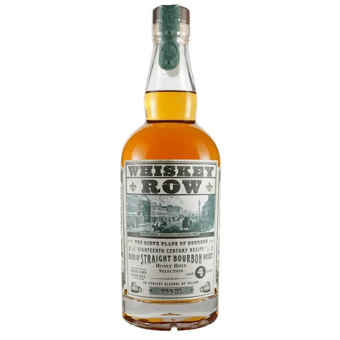 Whiskey Row 18th Century Recipe Honey Hole Selection 4 Year Old Straight Blended Bourbon Whiskey 750ml
