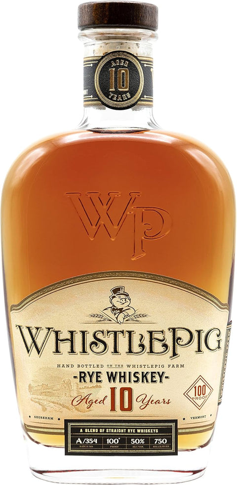 WhistlePig 10 Year Old Straight Rye Whiskey 750ml