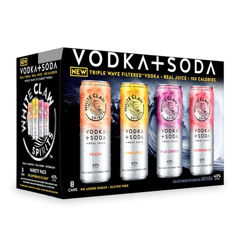 White Claw Variety Pack Vodka Soda 8-Pack