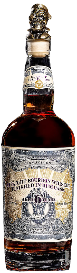 World Whiskey Society 6 Year Old Rum Cask Finished Straight Bourbon Whiskey 750ml